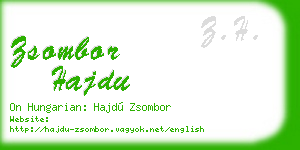 zsombor hajdu business card